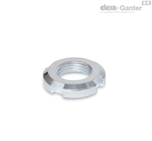 DIN 70852 Slotted locknuts | Elesa+Ganter